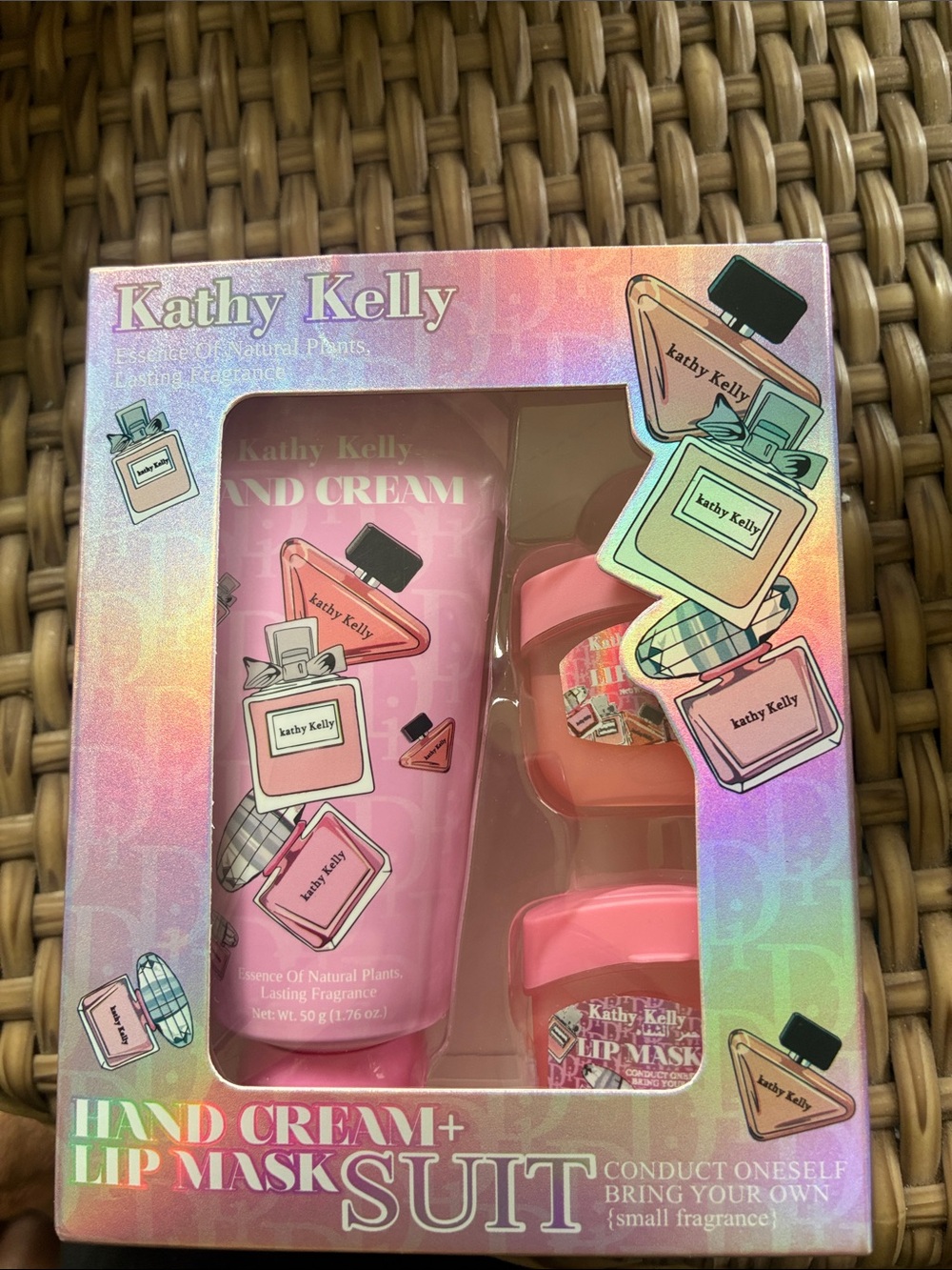 Pink Hand Cream & Lip Mask Set - Hydrating Lip Balm Duo